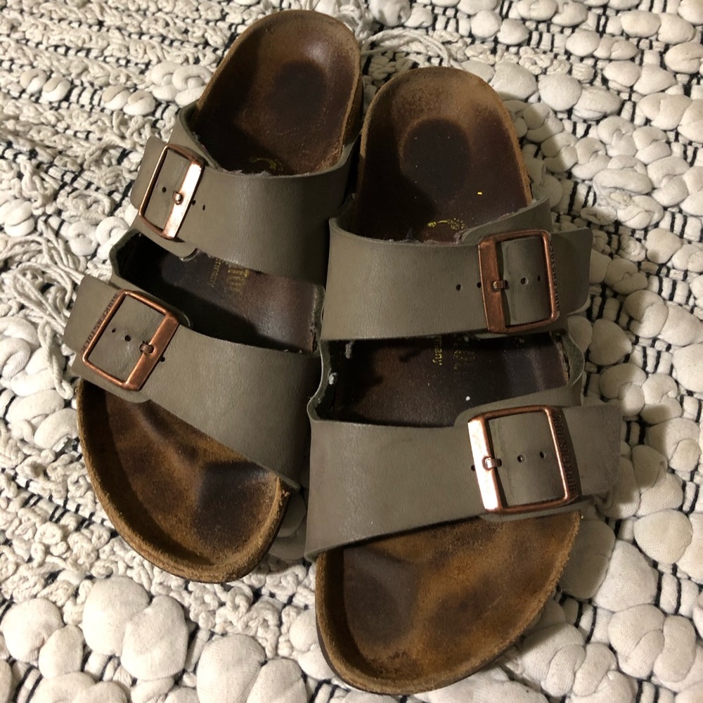 Olive green Birkenstocks